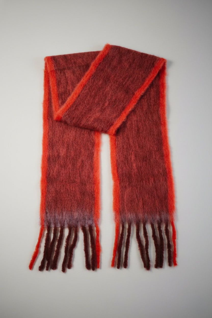 Bufanda Mohair Roja